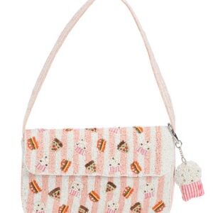 Beaded What’s up Butter Cup Cupcake Shoulder Bag